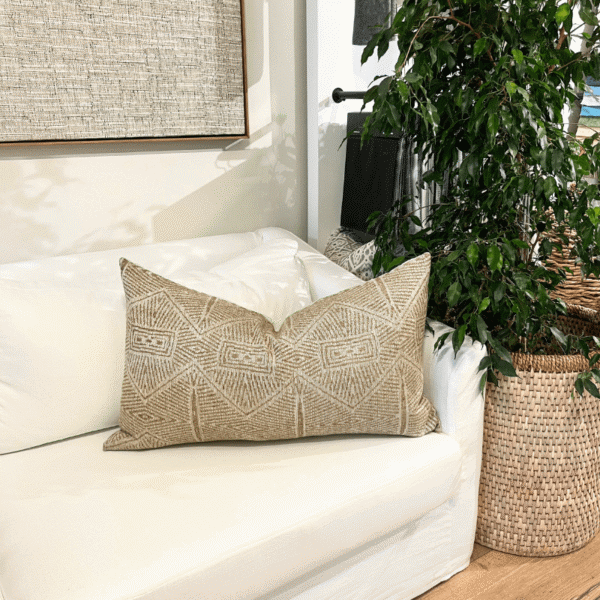 Beige geometric rustic