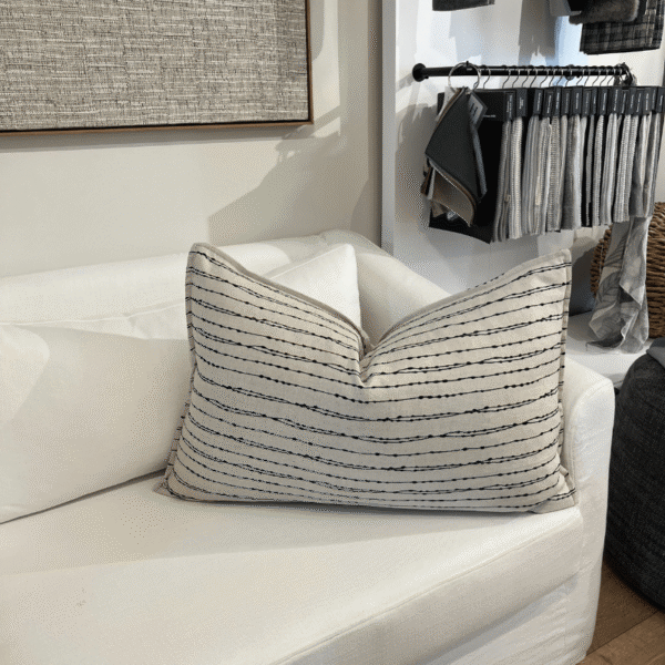 Black and linen stripe